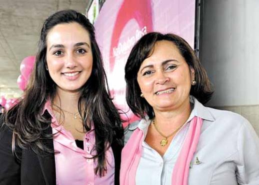Aline Fernandes e a Secretária de Estado da Mulher, Olgamir Amâncio